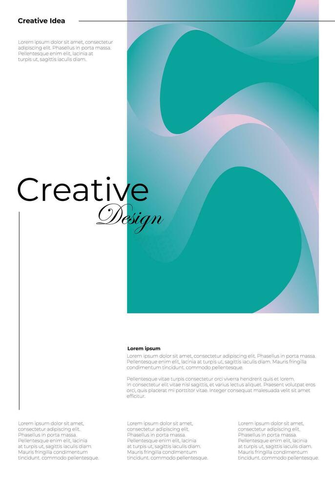 Creative Gradient Cover Background Poster vector