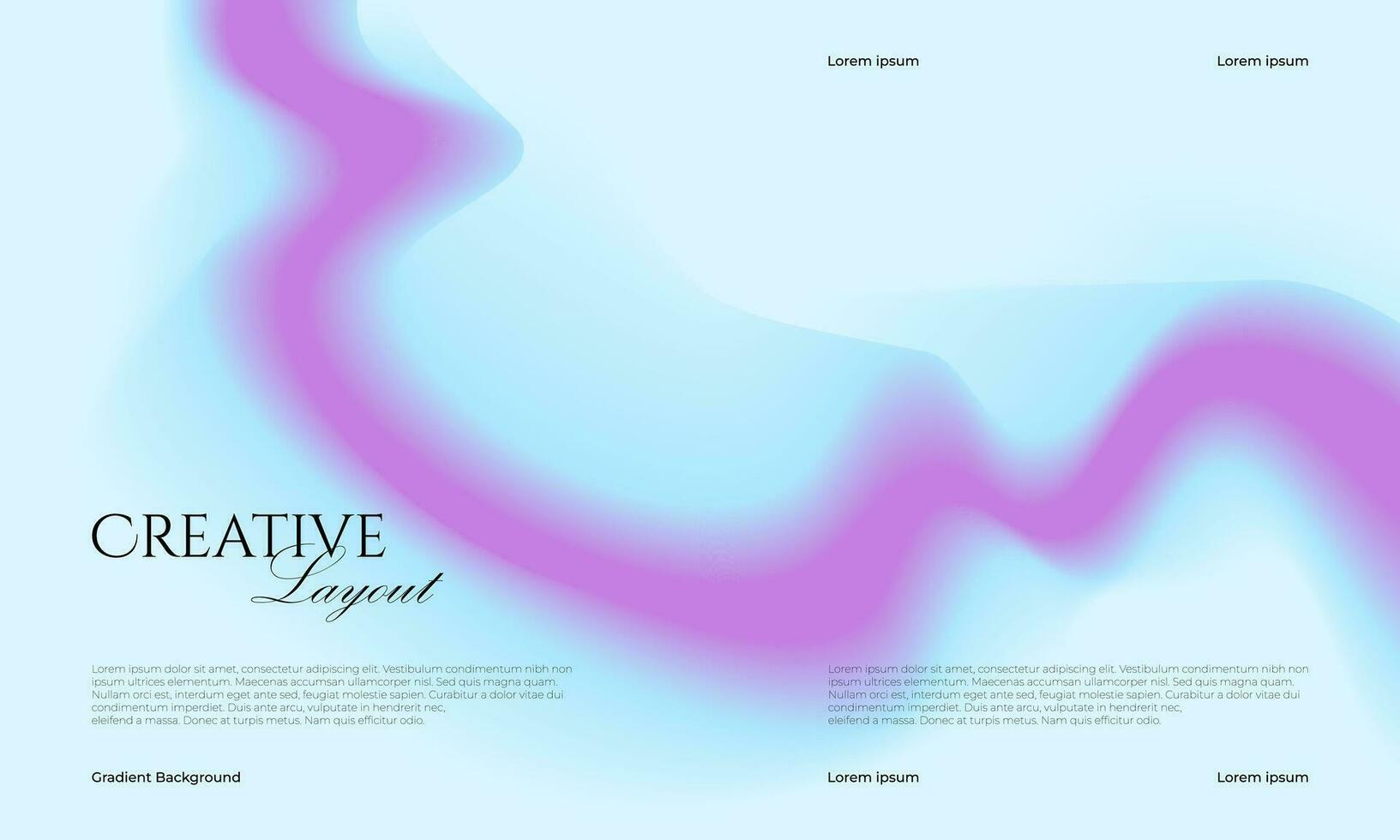 Creative Gradient Hompage Background vector