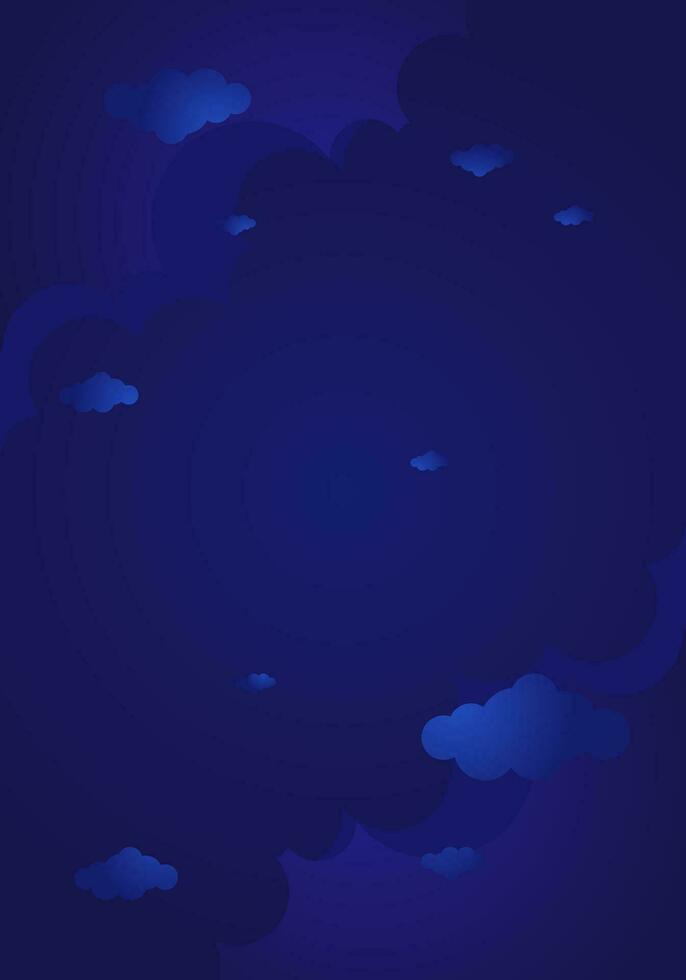 Beautiful Gradient Cloud Background vector