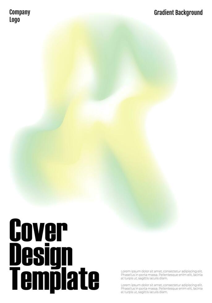 Simple Gradient Cover Design Template vector