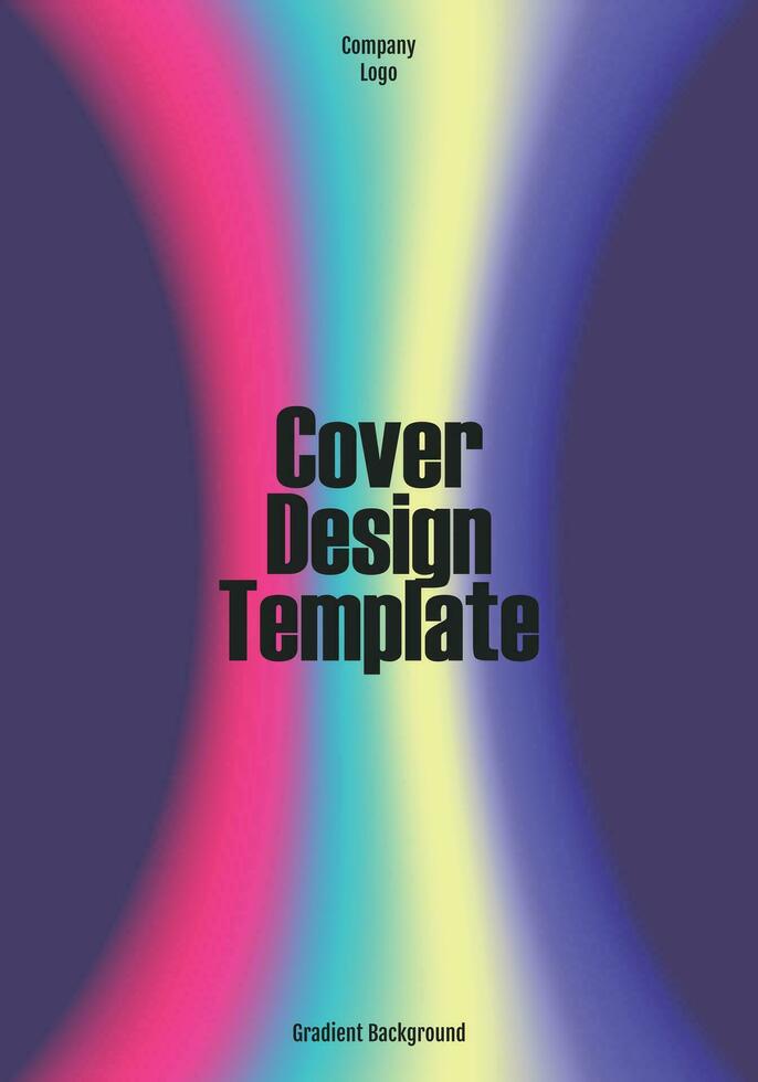 Simple Gradient Cover Design Template vector