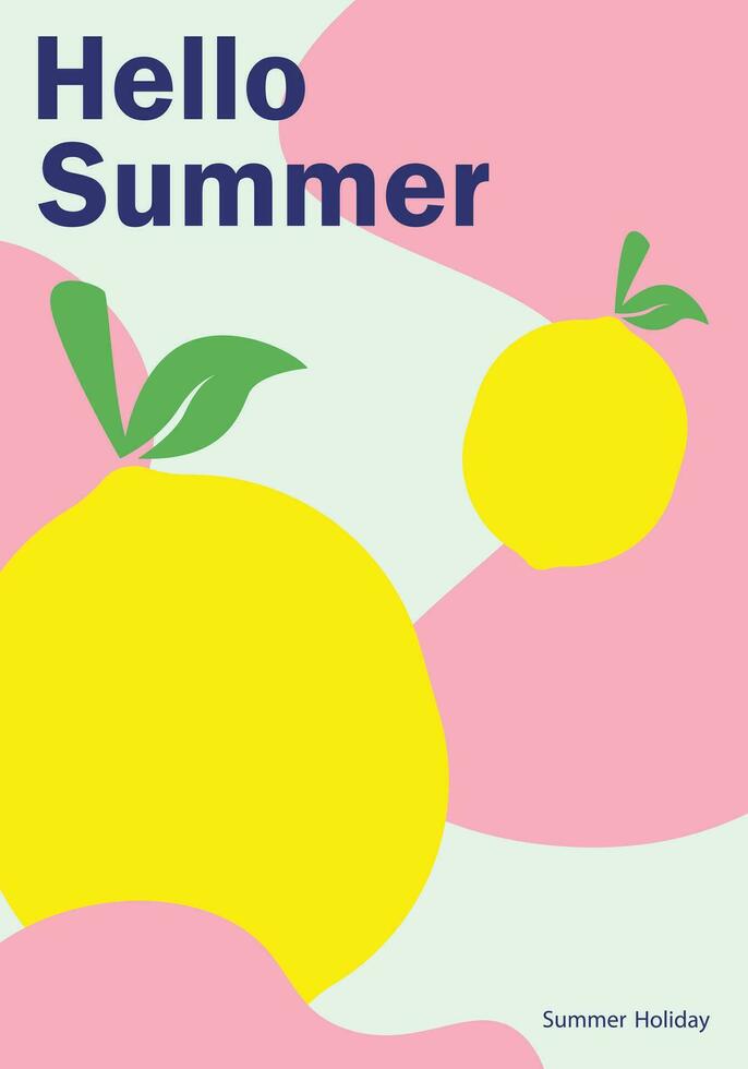 Creative Vector Design Summer Poster