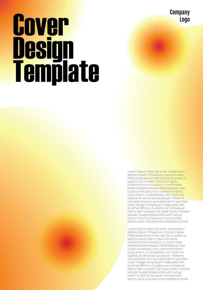 Simple Gradient Cover Design Template vector