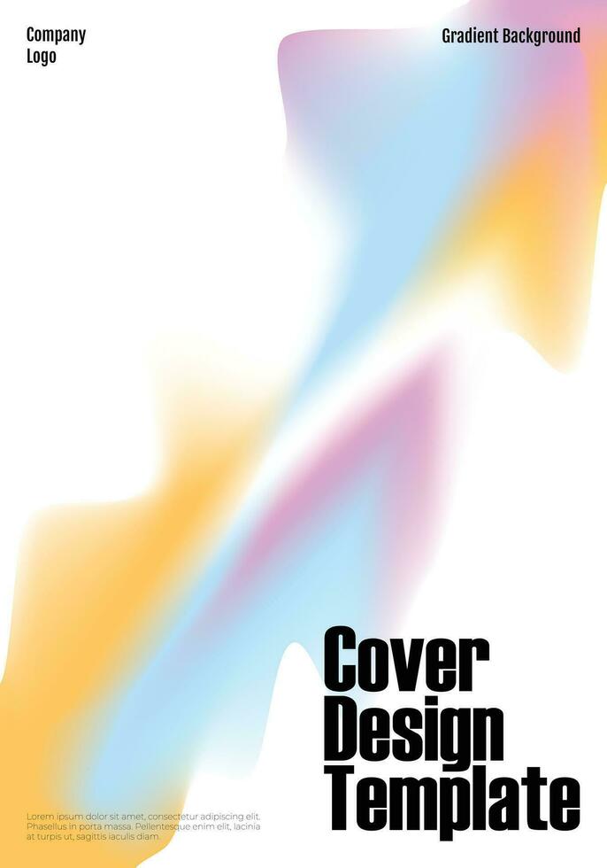 Simple Gradient Cover Design Template vector