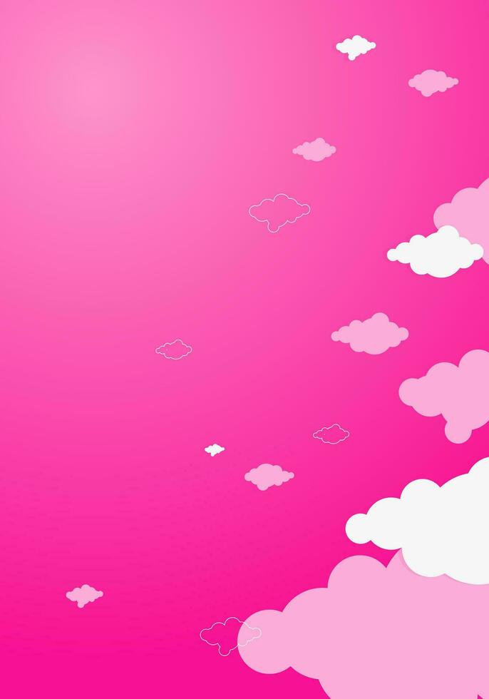Beautiful Gradient Cloud Background vector