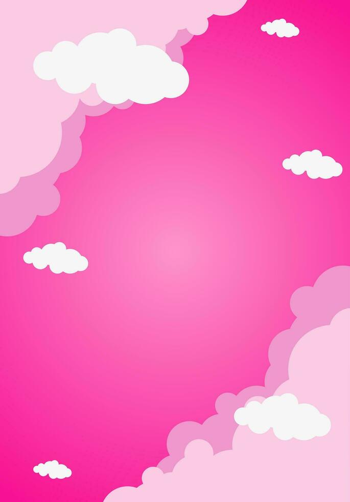Beautiful Gradient Cloud Background vector