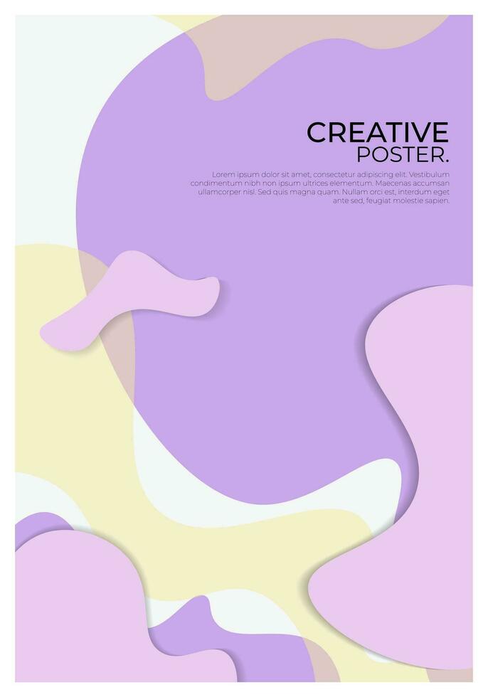 Modern Abstract Background Poster vector