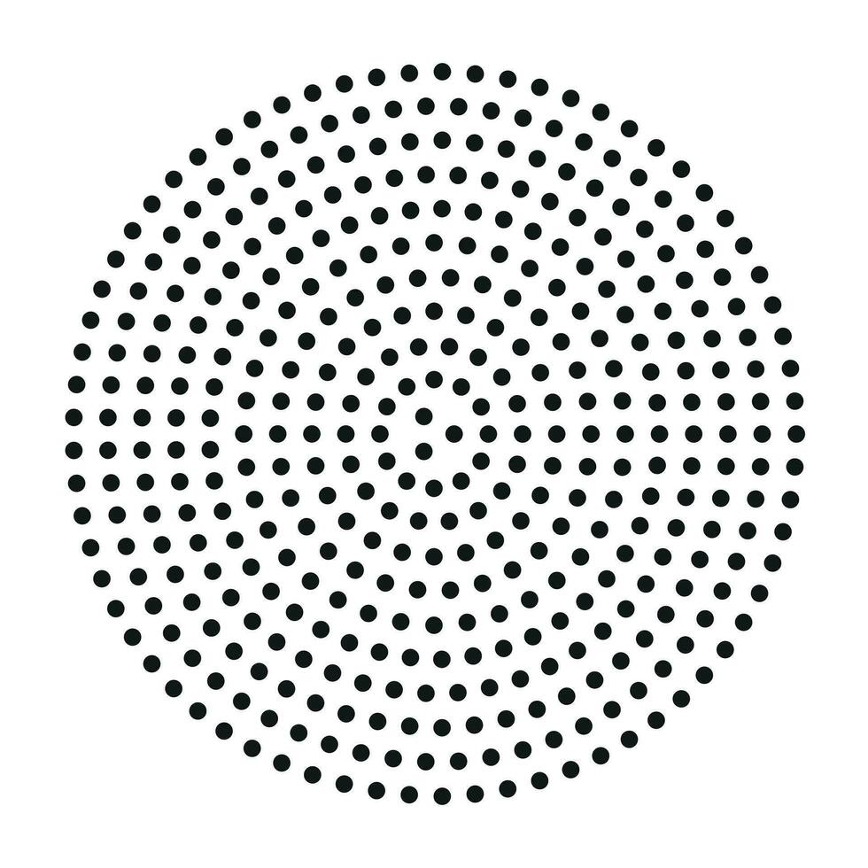 Abstract black dot circle background vector illustration.