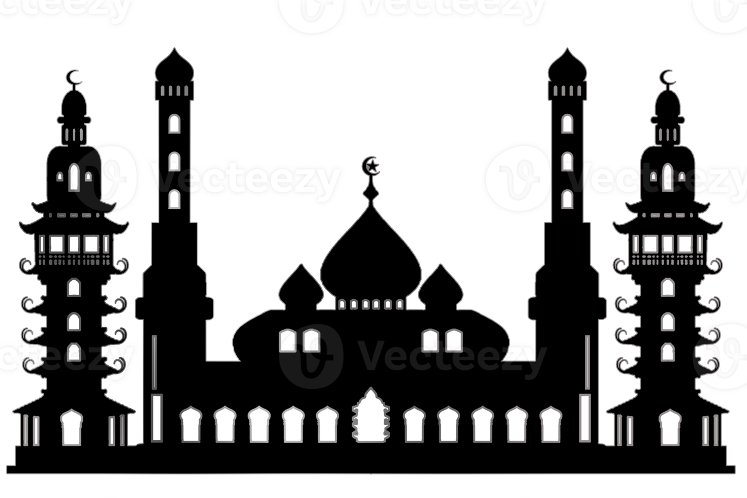 design pattern symbol had mosque use for Muslim card greeting png