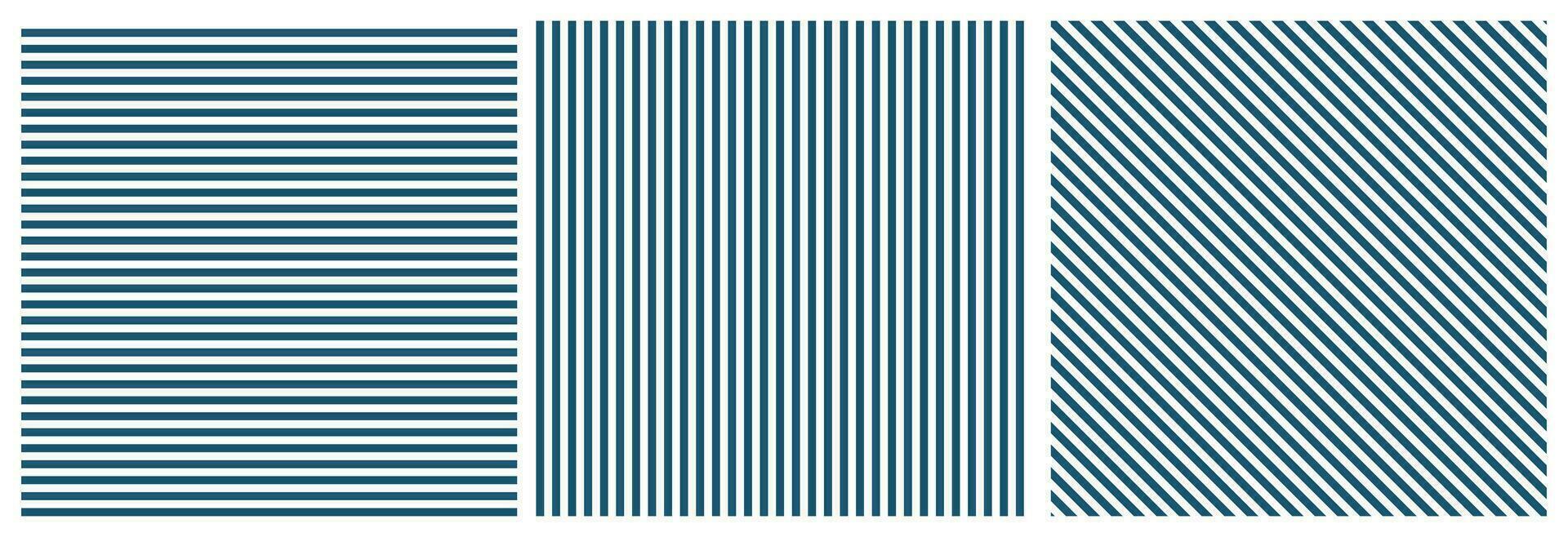 Horizontal Vertical Diagonal Lines Pattern Vector Background Set