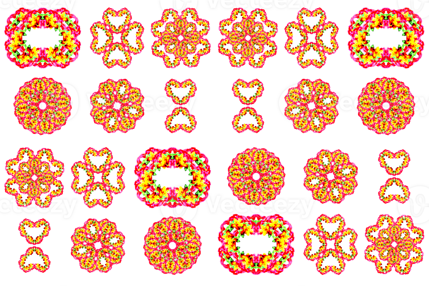 decoration shape pattern painting on fabric or material png