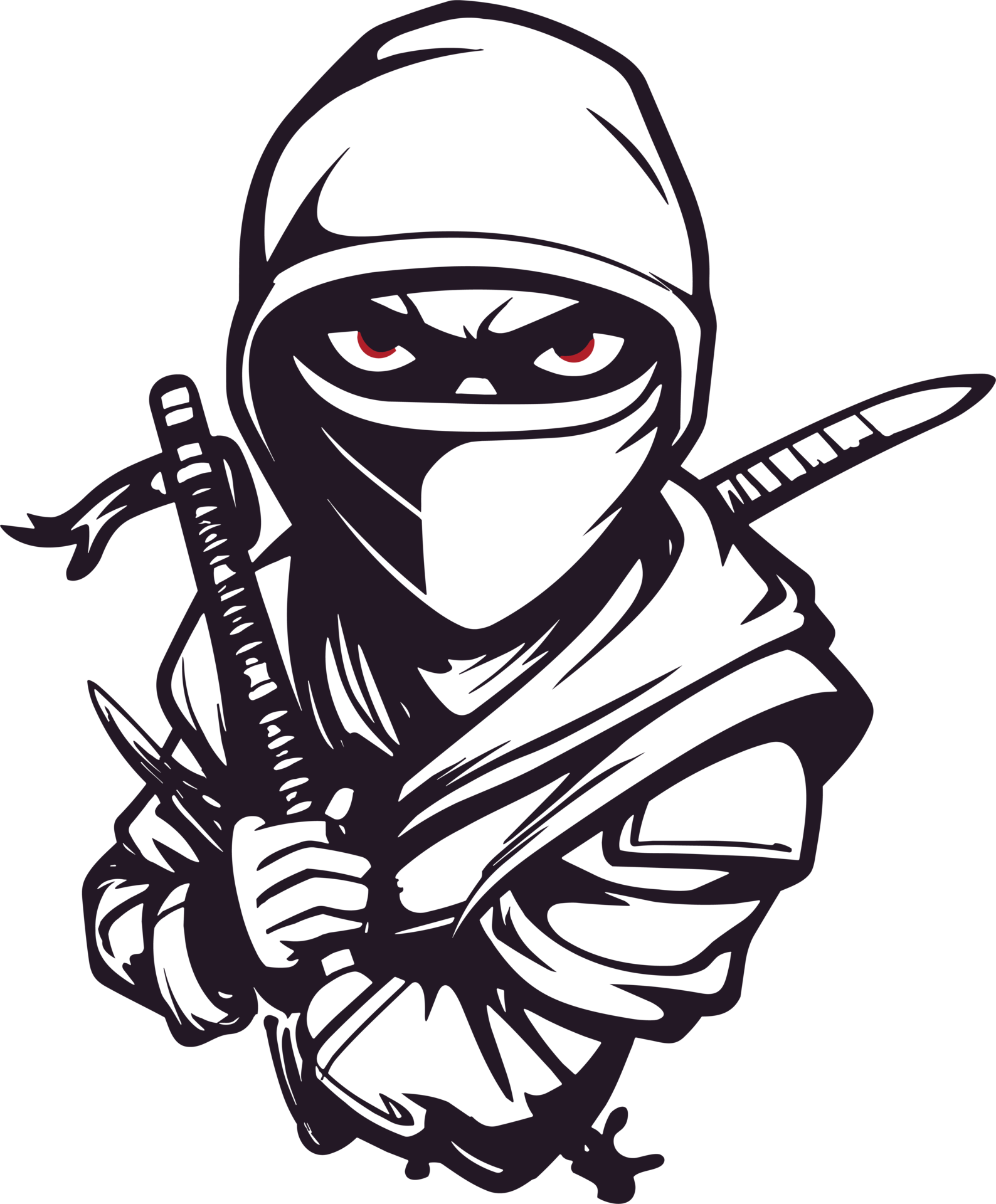 desenho animado japonês ninja ai generativo 27225482 PNG