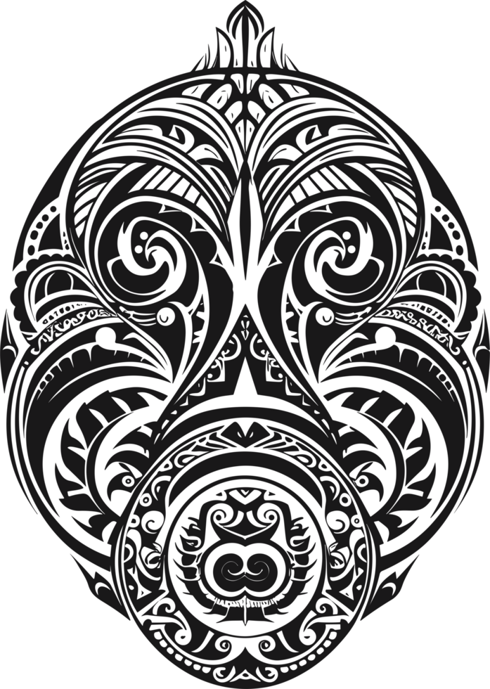 Maori tattoo ornament ,Maori Taniwha ai generative 27240275 PNG