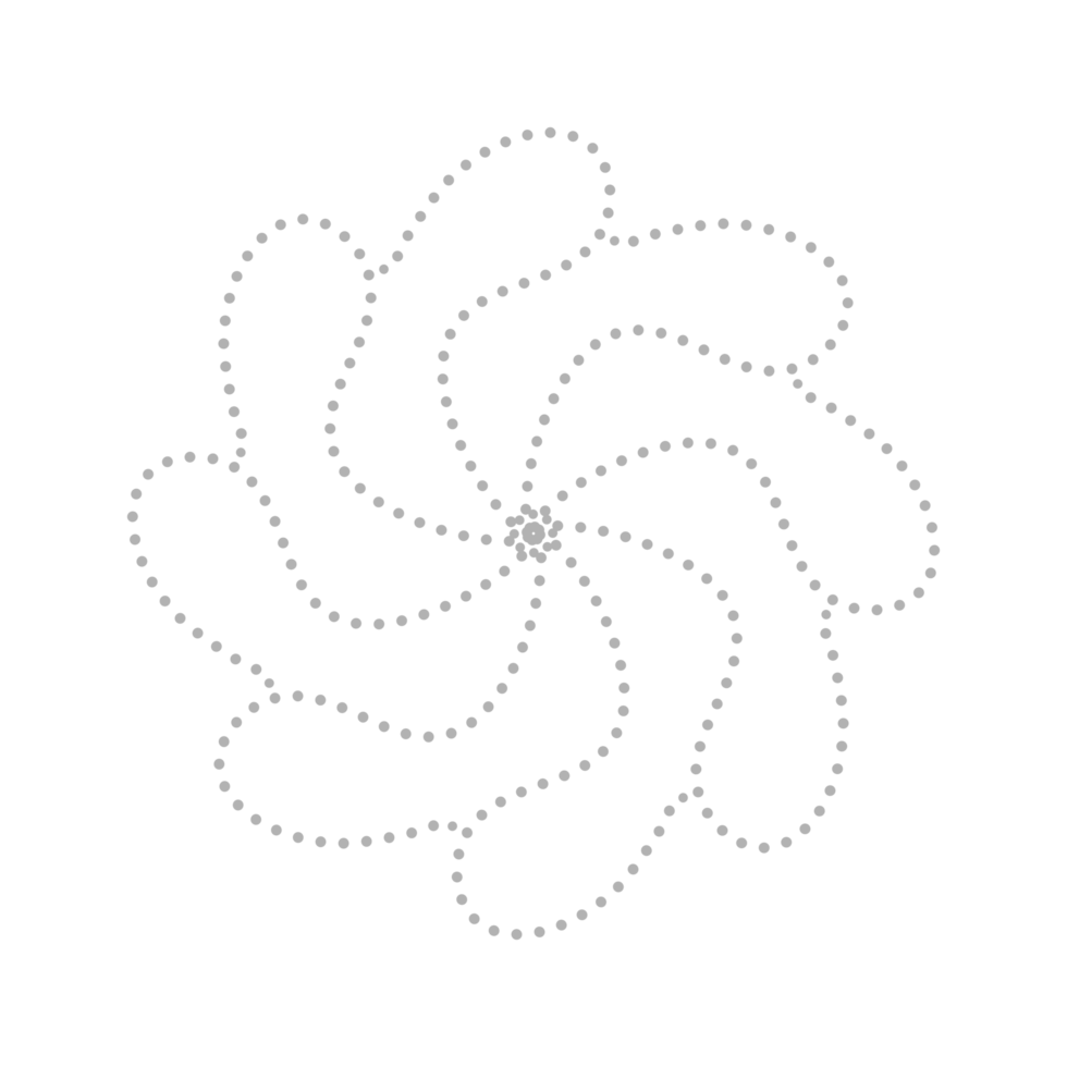 Dashed Flower element png