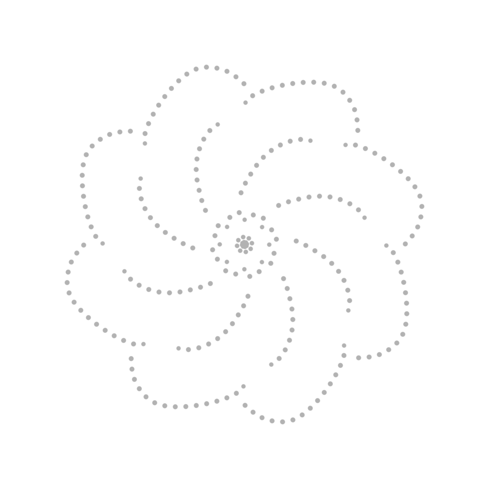 Dashed Flower element png