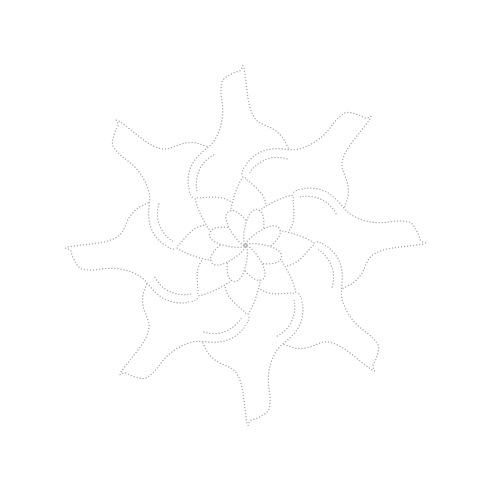 Dashed Flower element png