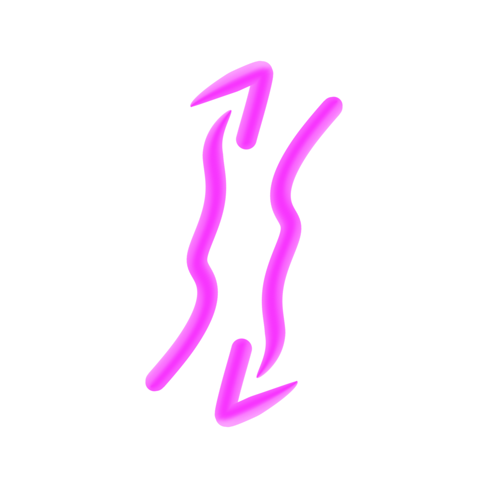 Arrow 3D Line png
