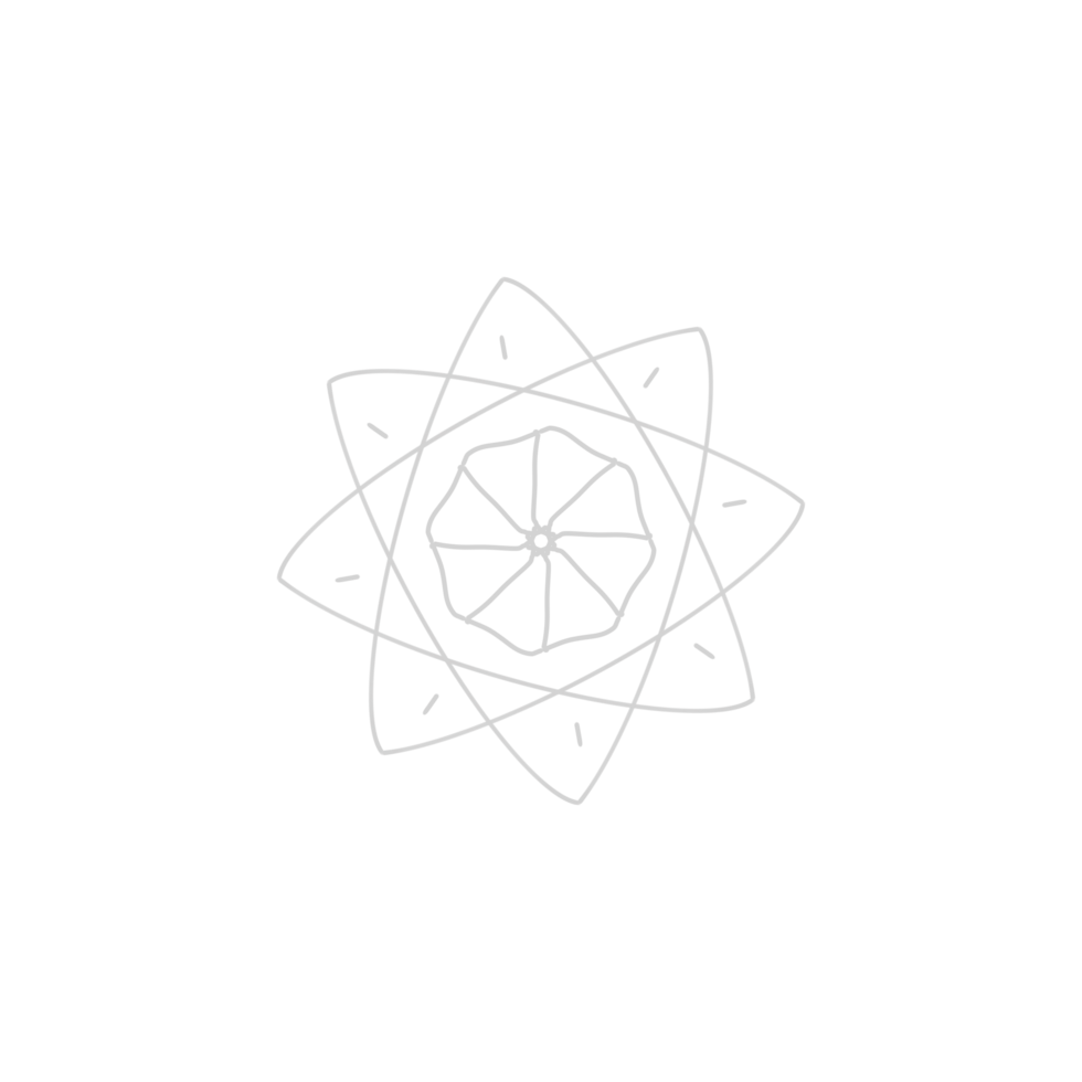 Dashed Flower element png