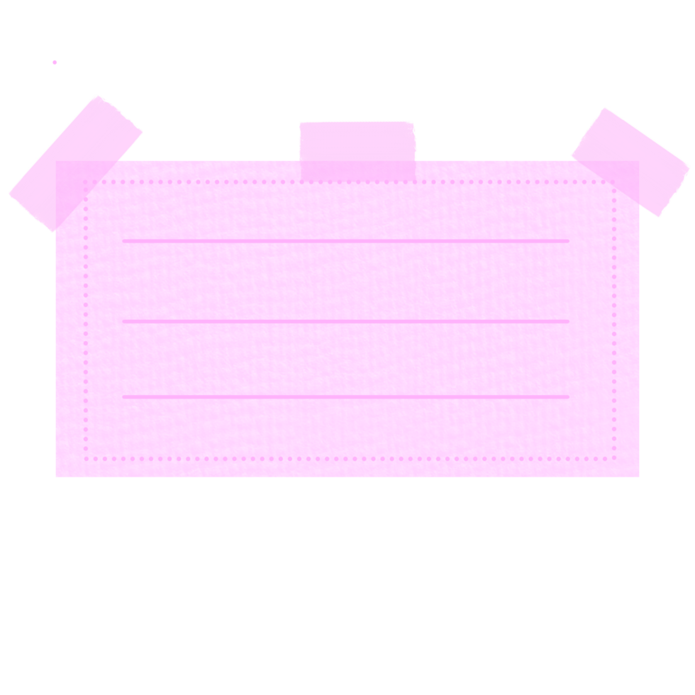 Aesthetic Sticky Note png