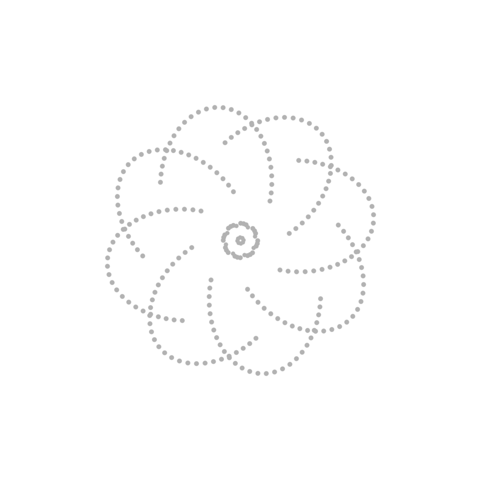 Dashed Flower element png