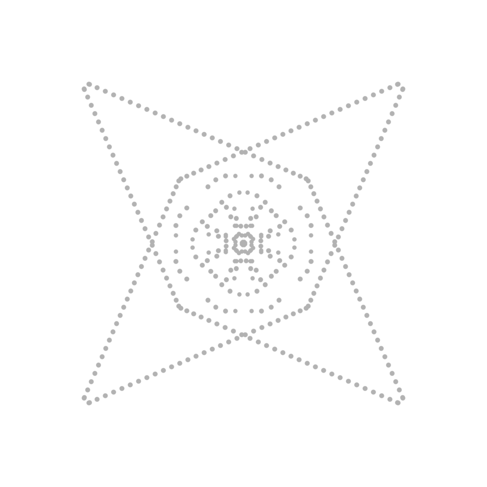 Dashed Flower element png