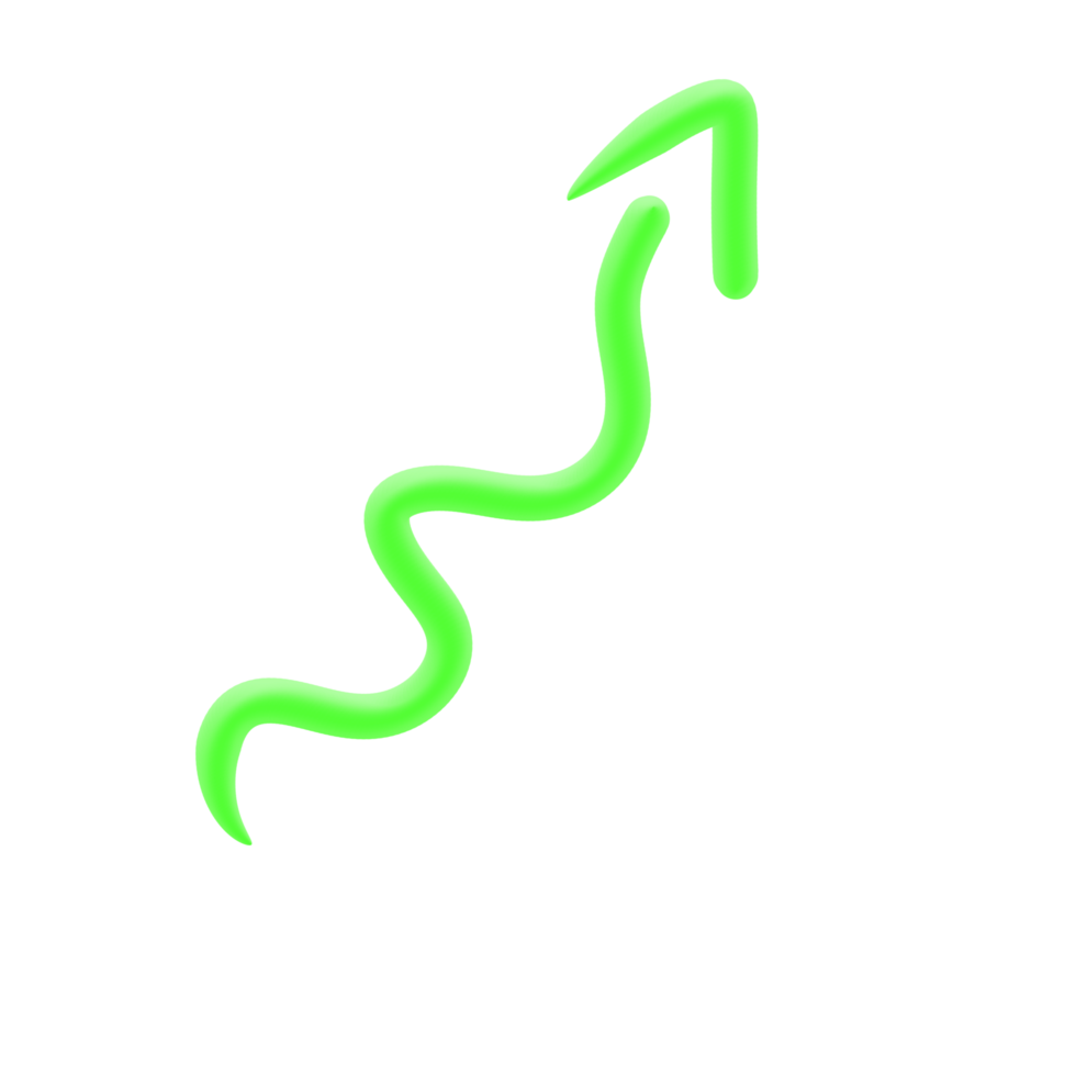 Arrow 3D Line png