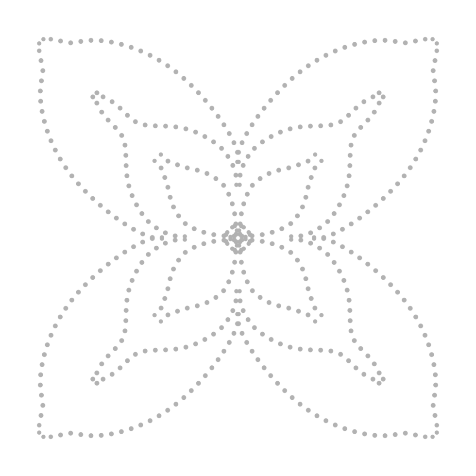 Dashed Flower element png