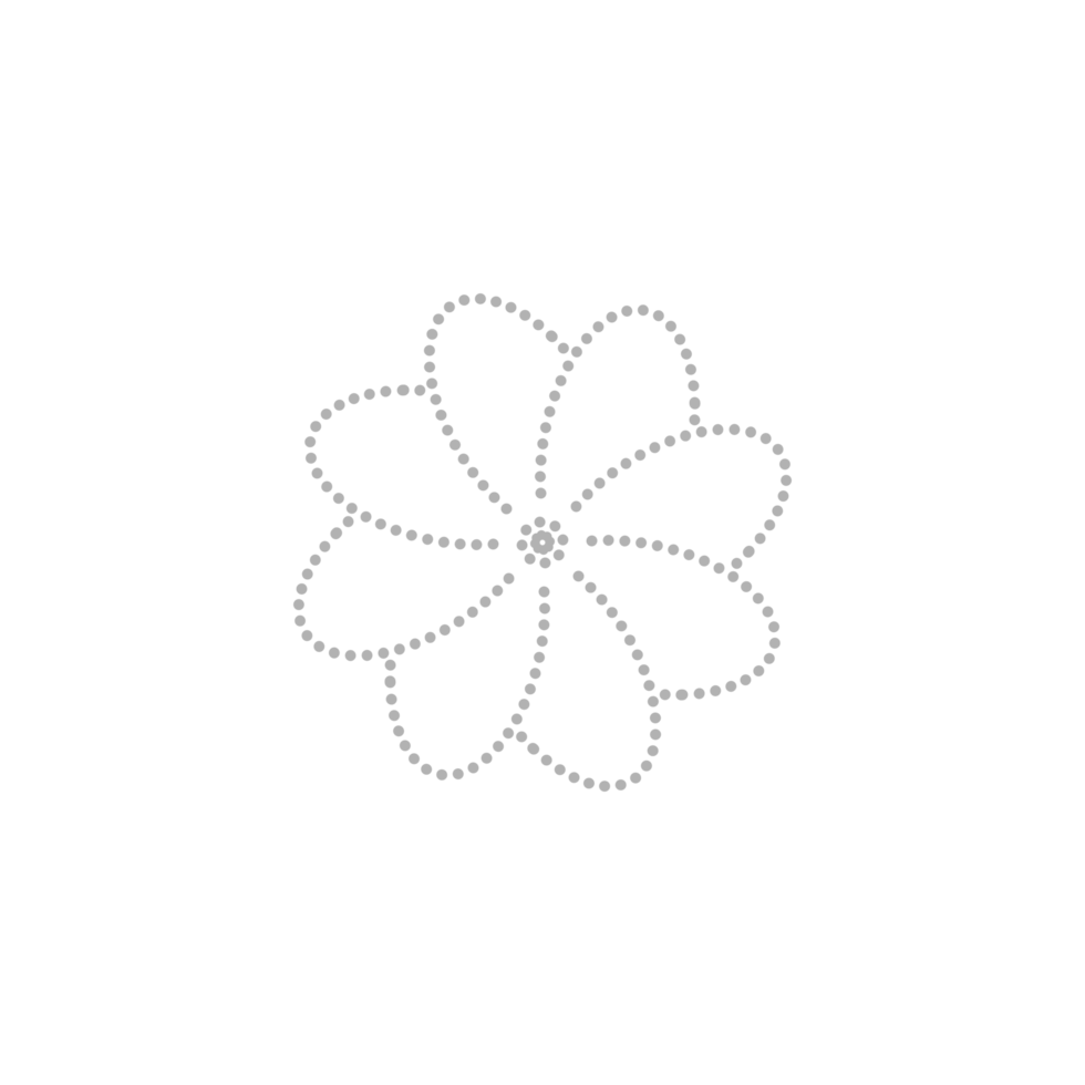 Dashed Flower element png
