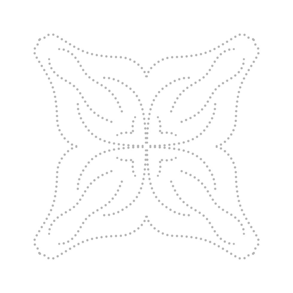 Dashed Flower element png