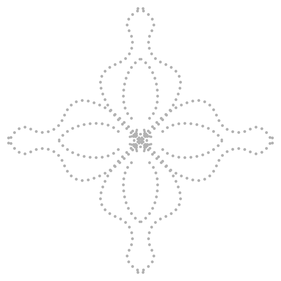 Dashed Flower element png