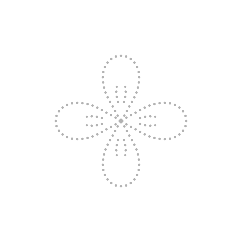Dashed Flower element png