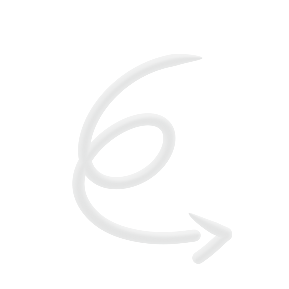 Arrow 3D Line png