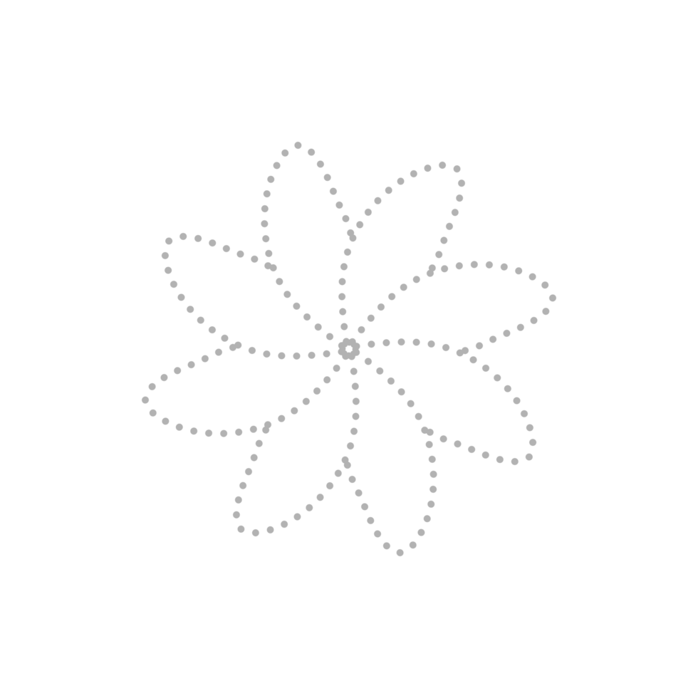 Dashed Flower element png