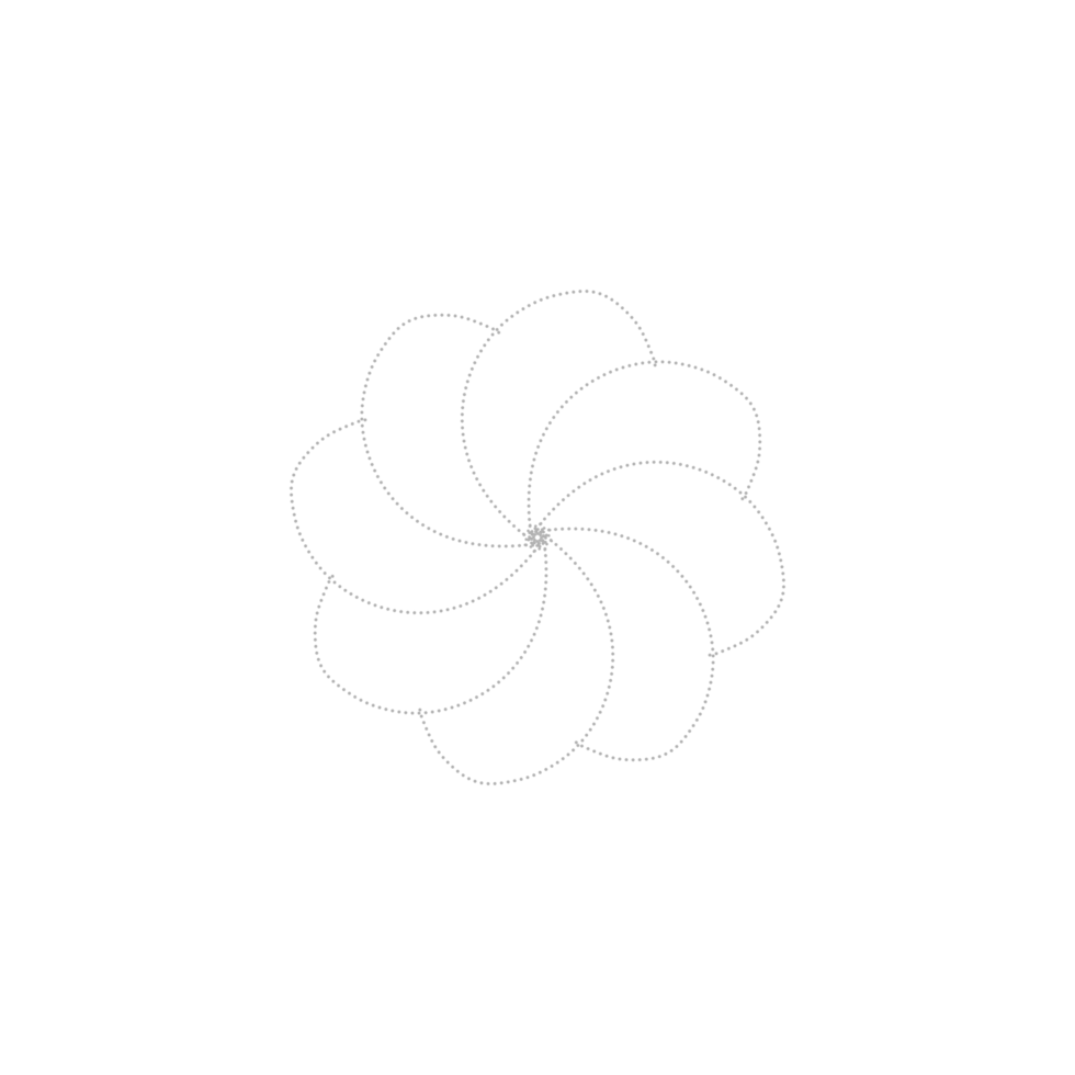 Dashed Flower element png