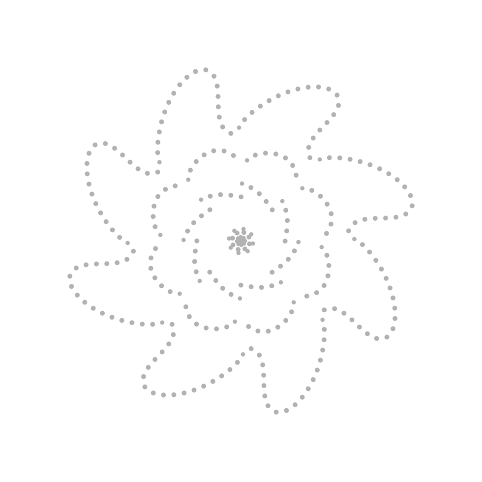 Dashed Flower element png