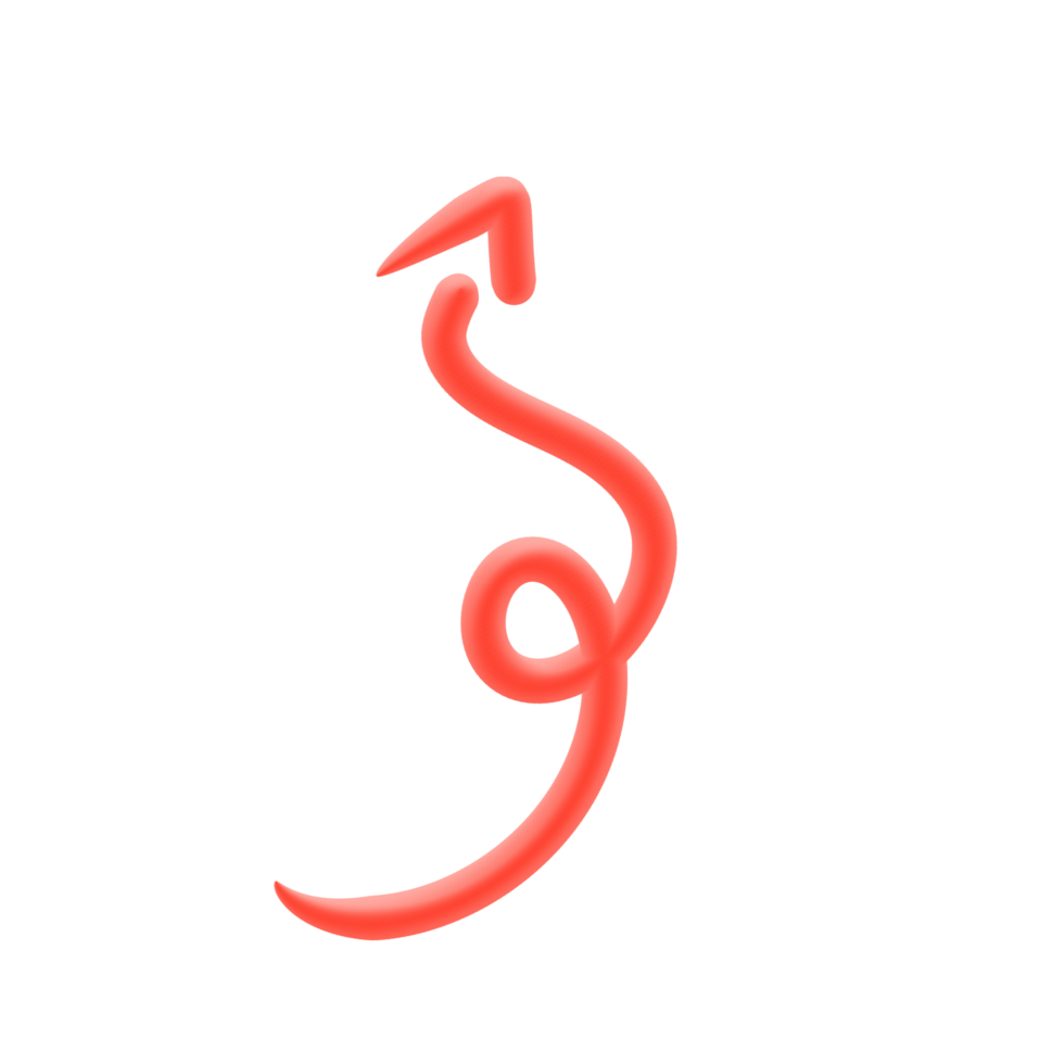Arrow 3D Line png