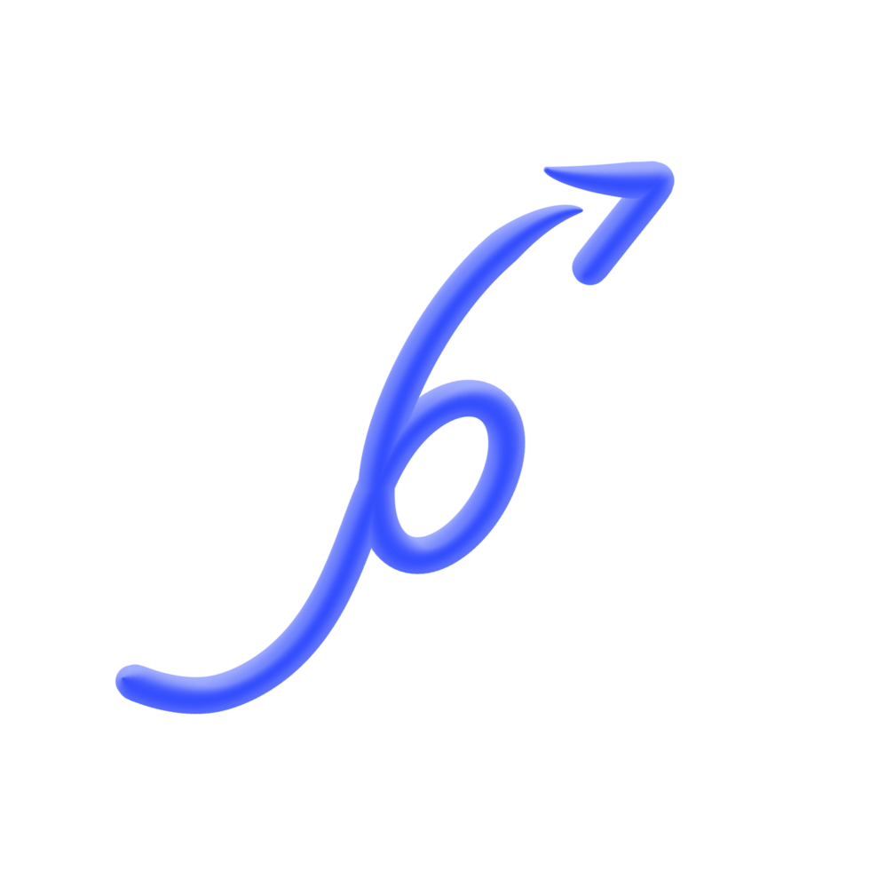 Arrow 3D Line png