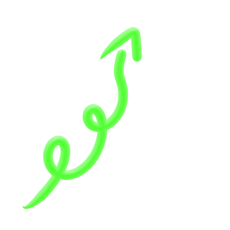 Arrow 3D Line png