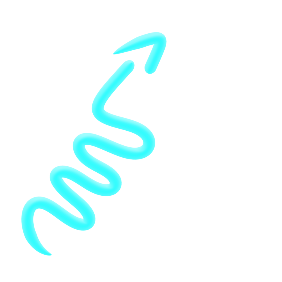 Arrow 3D Line png