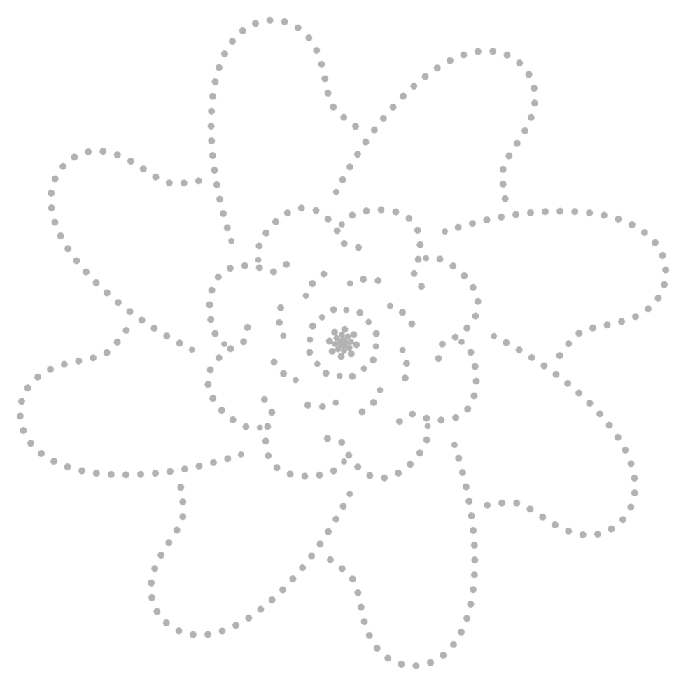 Dashed Flower element png