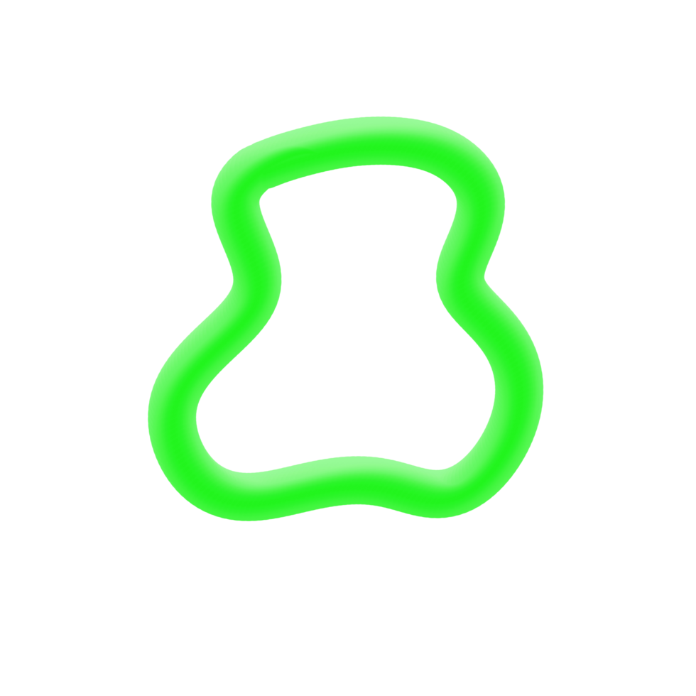 3d line blob shape png