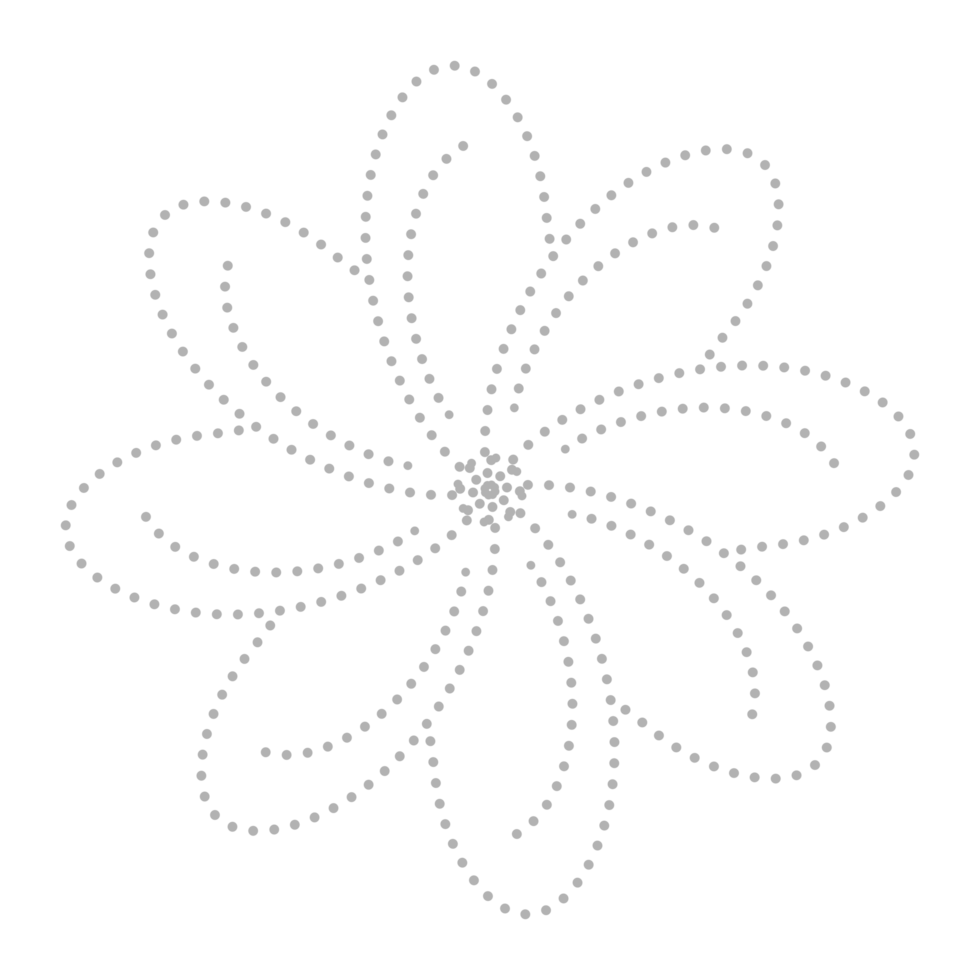 Dashed Flower element png