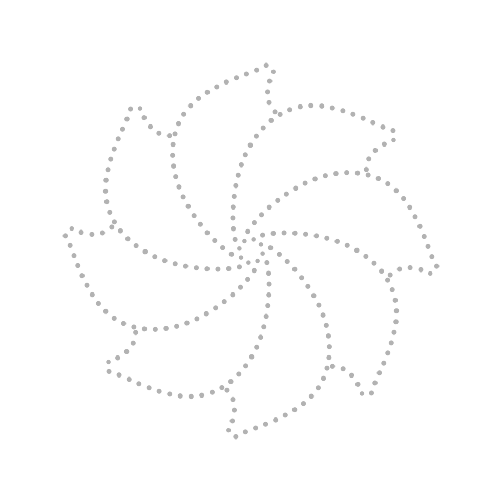 Dashed Flower element png