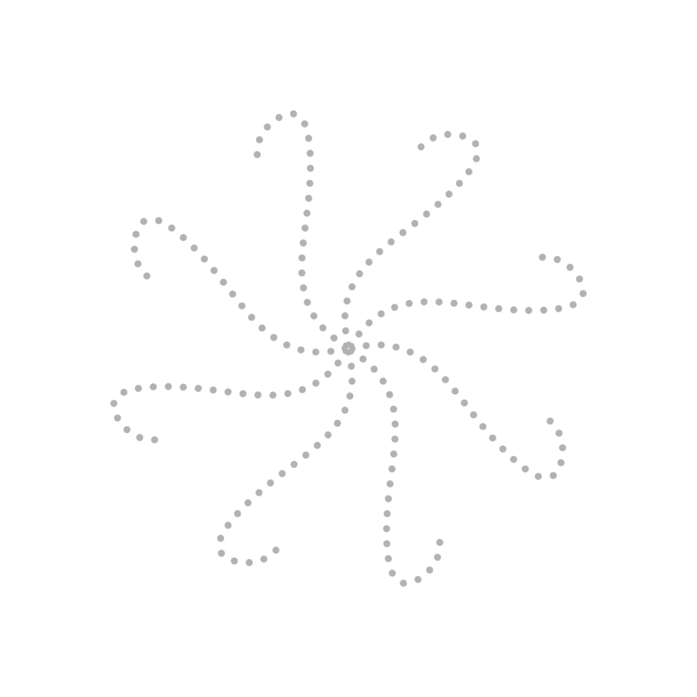 Dashed Flower element png