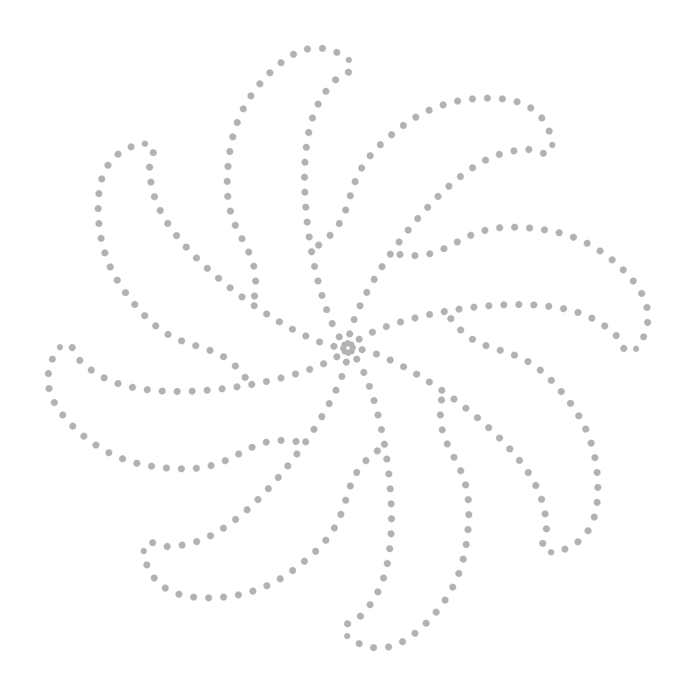 Dashed Flower element png