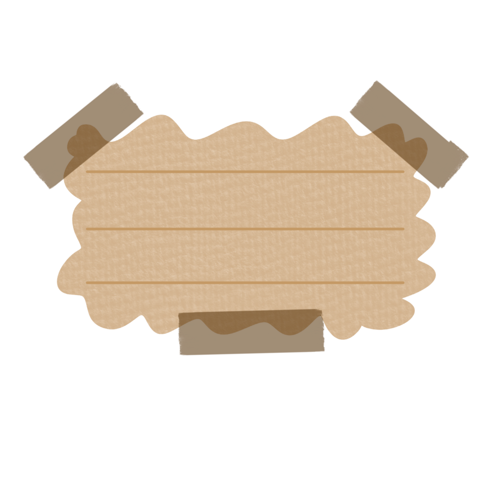 Aesthetic Sticky Note png