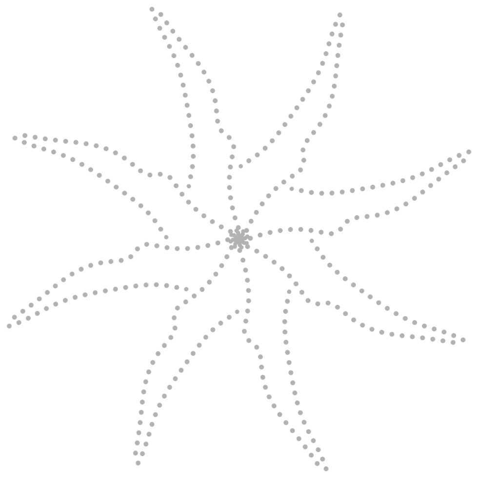 Dashed Flower element png