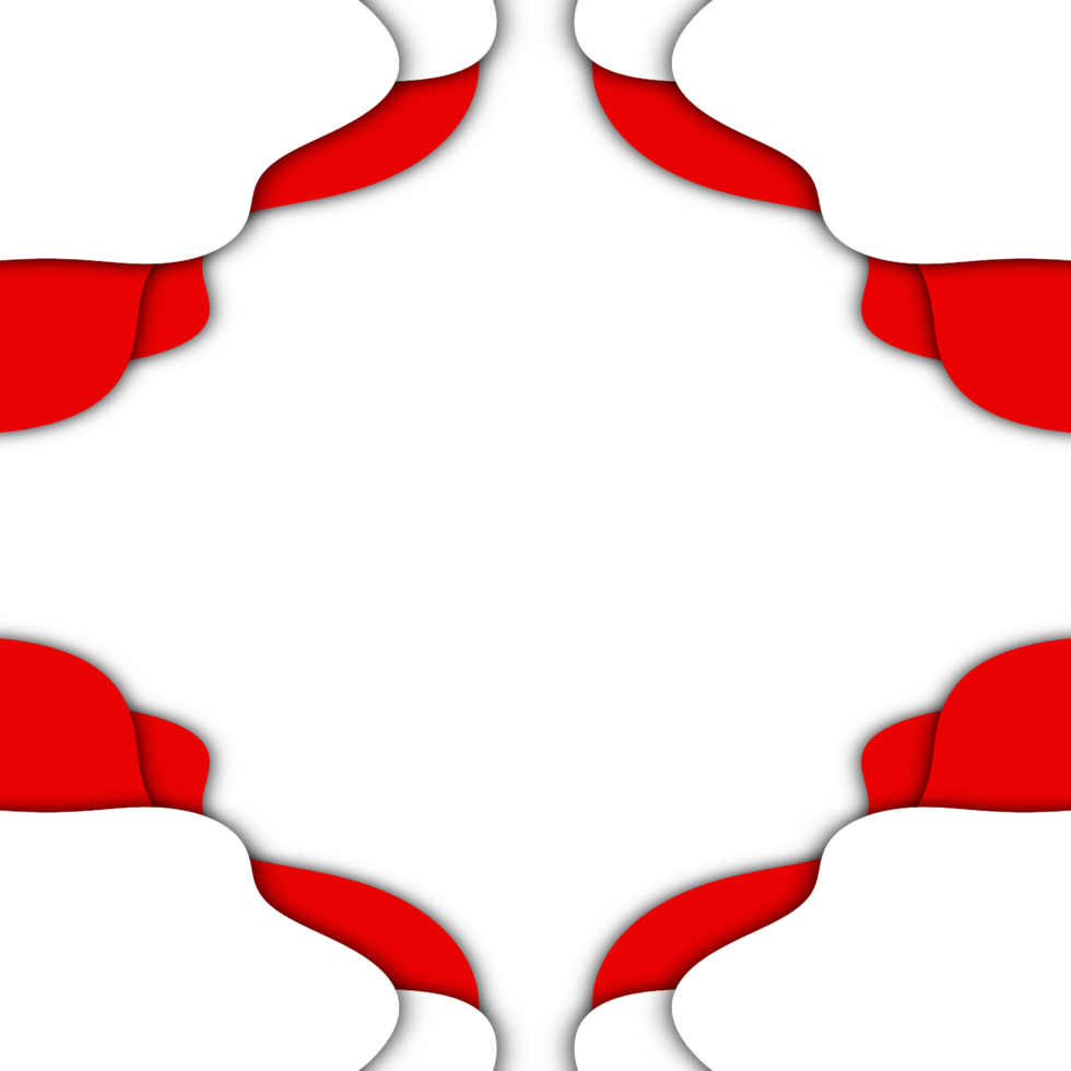 Indonesia Flag Frame Border Background png