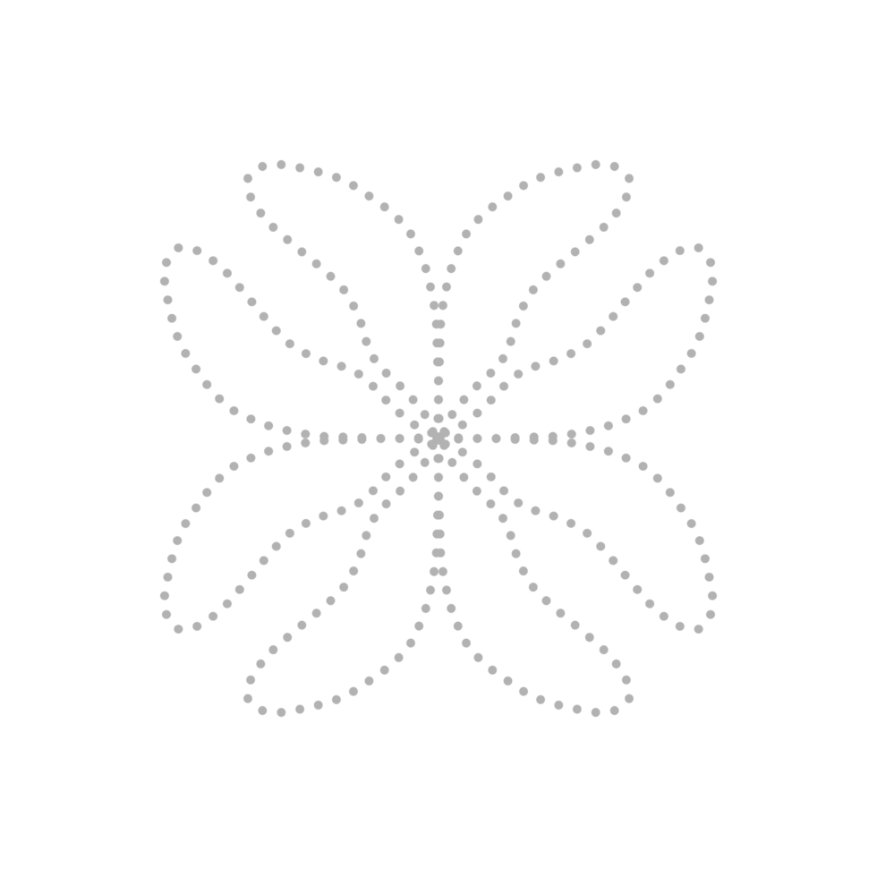 Dashed Flower element png