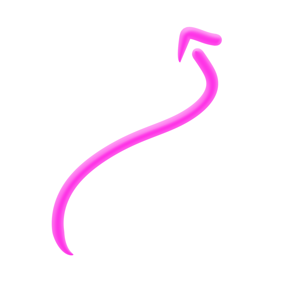 Arrow 3D Line png